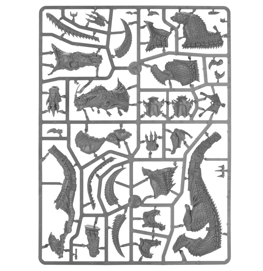 Saurus-Hornnackenveteran auf Carnosaurier