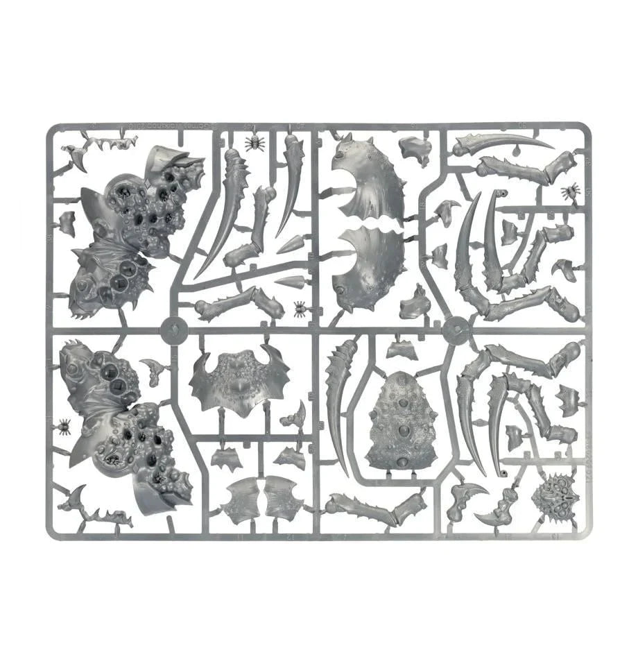 Arachnarok-Spinne mit Spinnenzahn-Kriegerschar