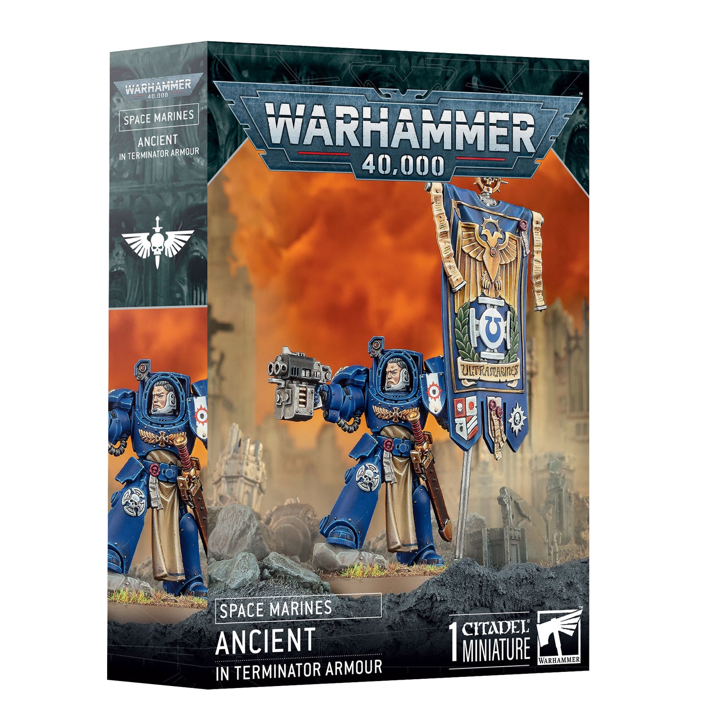 STANDARTENTRAGER IN TERMINATORRÜSTUNG / ANCIENT IN TERMINATOR ARMOUR