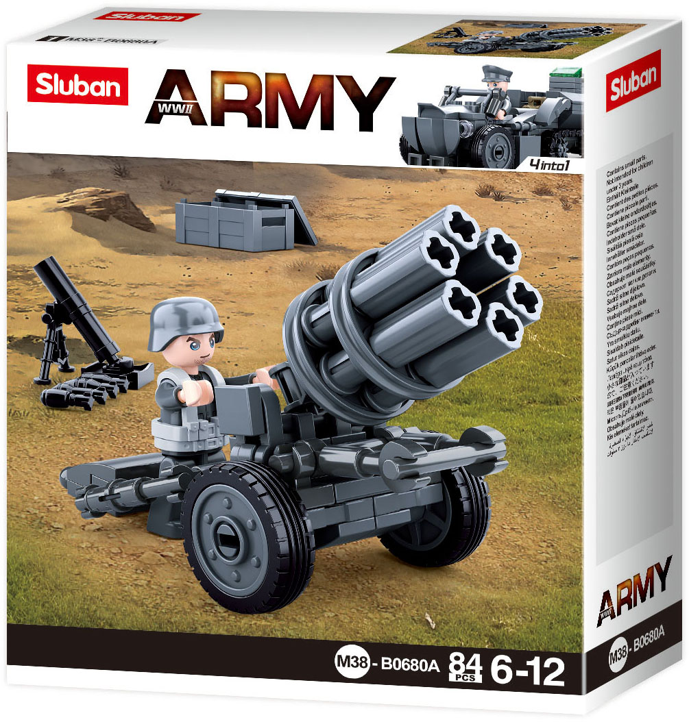 Sluban German Army Rocket Gun M38-B0680A