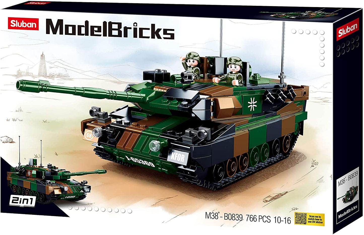 Sluban German Main Battle Tank M38-B0839