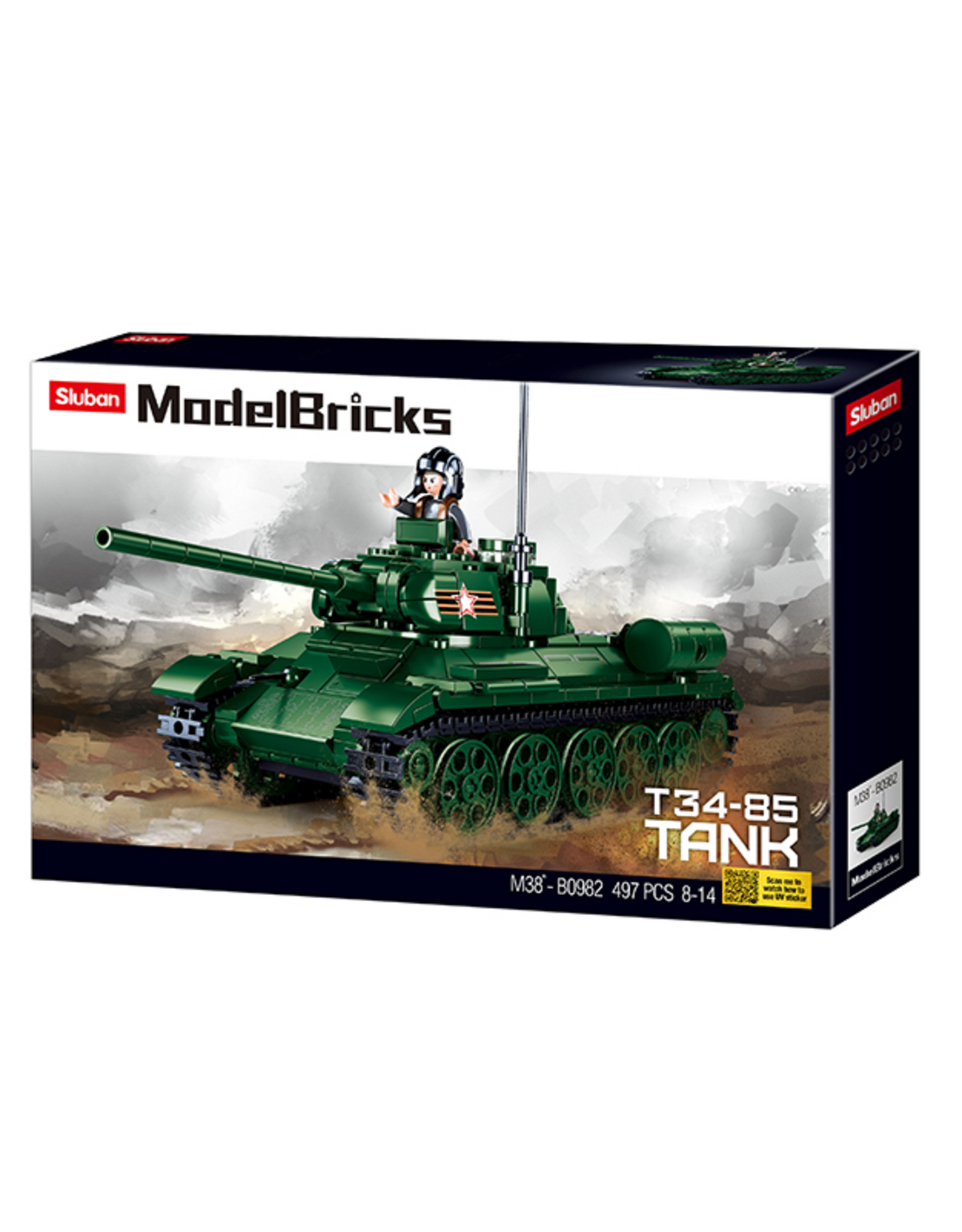 Sluban Medium Tank (groen) M38-B0982