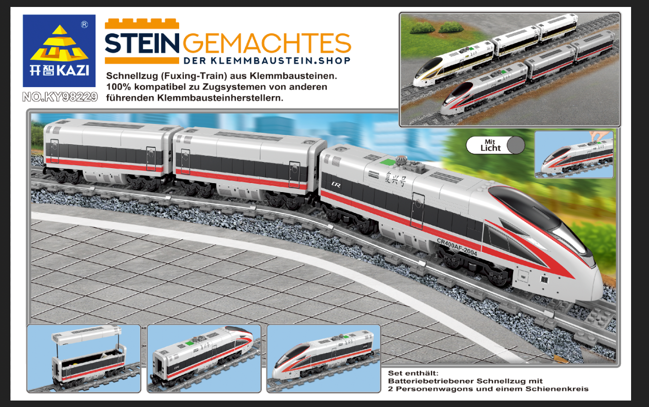 Hochgeschwindigkeitszug Fuxing-Train "Red Dolphin"