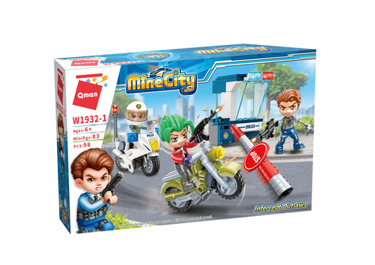 MineCity Polizei Straßensperre