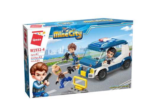 MineCity Polizei Streifenwagen im Einsatz